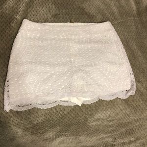 White Lace Lilly Pulitzer Skirt